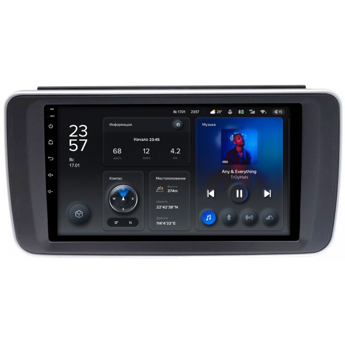 Штатная магнитола Nissan Leaf 2 (2017-2022) Teyes X1 9 дюймов 2/32 RM-9-1427 на Android 10 (4G-SIM, DSP)