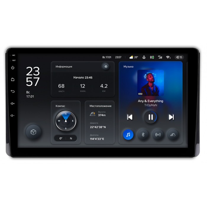 Штатная магнитола Toyota Highlander (U70) (2019-2022) Teyes X1 9 дюймов 2/32 RM-9-1439 на Android 10 (4G-SIM, DSP)