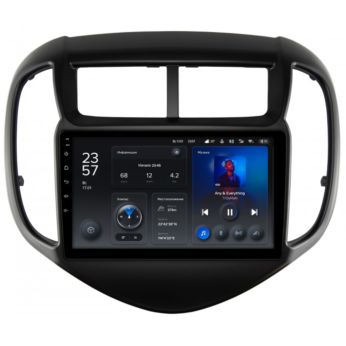 Штатная магнитола Chevrolet Aveo 3 (2016-2022) Teyes X1 9 дюймов 2/32 RM-9-2523 на Android 10 (4G-SIM, DSP)