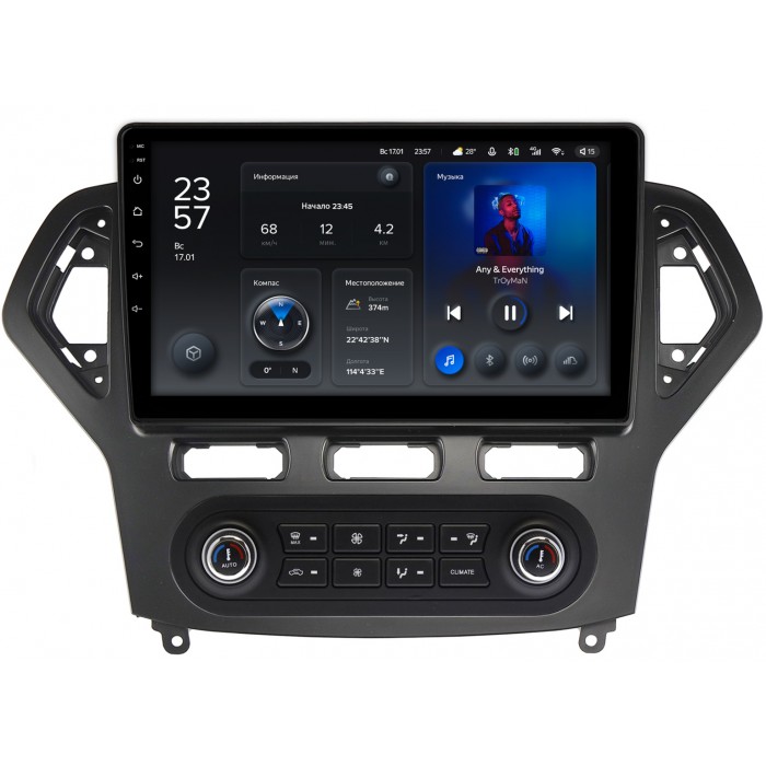 Штатная магнитола Ford Mondeo IV 2007-2010 Teyes X1 WIFI 10 дюймов 2/32 RM-10-1380 на Android 8.1 (DSP, IPS, AHD)