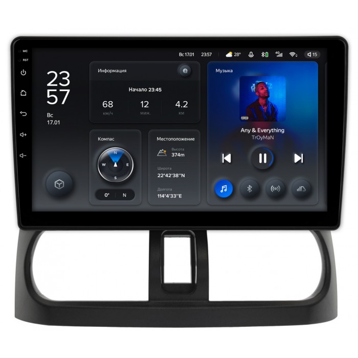Штатная магнитола Nissan Sunny (B15) 1998-2004 Teyes X1 WIFI 10 дюймов 2/32 RM-10-2377 на Android 8.1 (DSP, IPS, AHD)