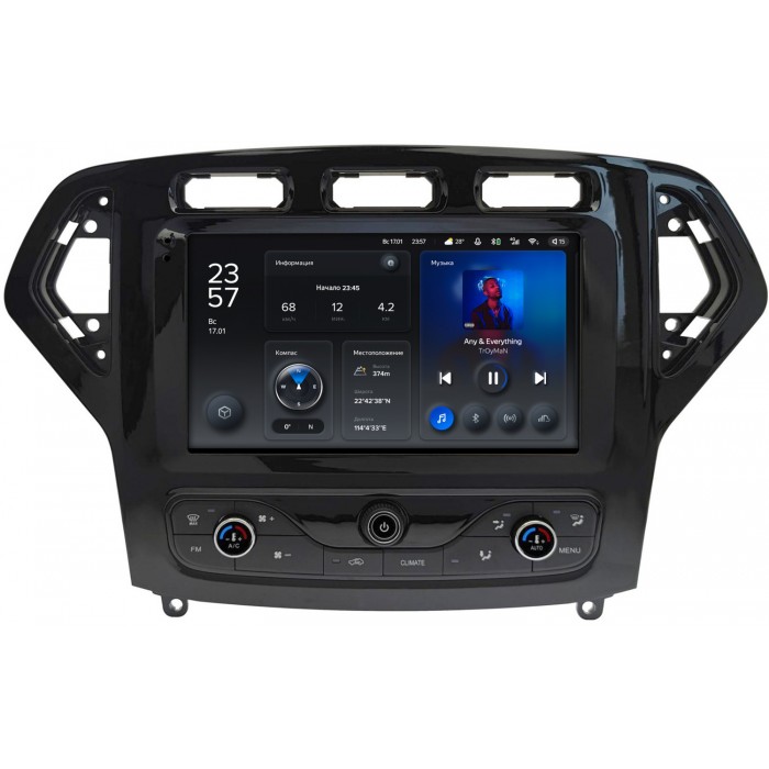 Штатная магнитола Ford Mondeo IV 2007-2010 (с климат-контролем) Teyes X1 WIFI 9 дюймов 2/32 RM-9-5427 на Android 8.1 (DSP, IPS, AHD)