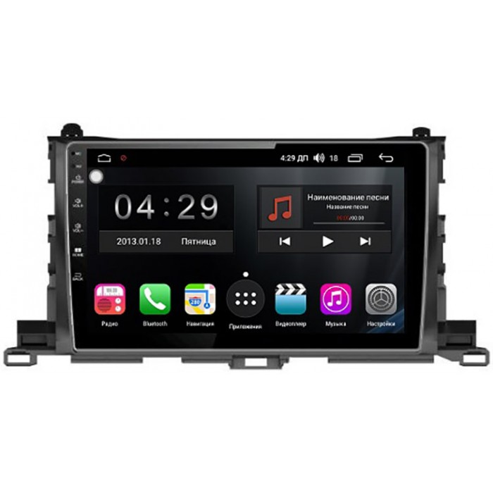 Штатная магнитола FarCar S400 для Toyota Highlander (U50) 2013-2019 на Android 10 (TG467R) DSP 3/32