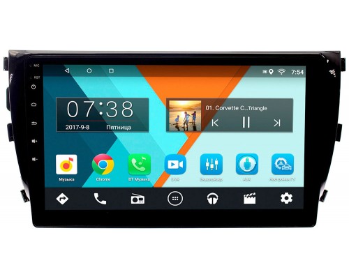 Zotye T600 Wide Media MT9076MF-1/16 на Android 7.1
