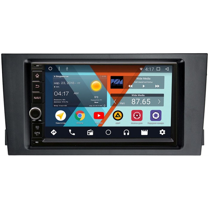 Магнитола в штатное место для Audi A6, S6, RS6 2002-2005 Wide Media WM-VS7A706NB-1/16-RP-ADA602C-63 Android 8.1