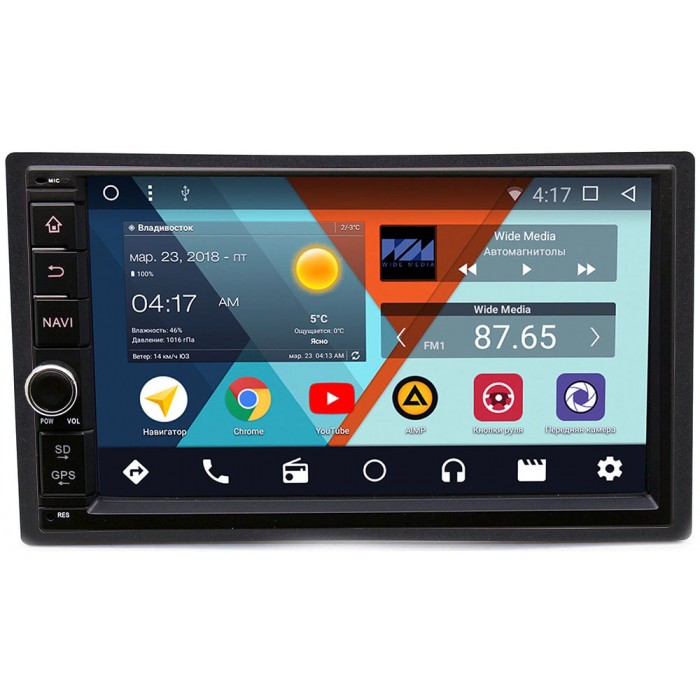 Магнитола в штатное место для Honda универсальная Wide Media WM-VS7A706NB-1/16-RP-HNUND-53 Android 8.1