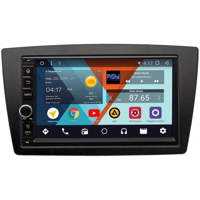 Магнитола в штатное место для Lada Granta I, Kalina II 2013-2018 Wide Media WM-VS7A706NB-1/16-RP-LDGR-07 Android 8.1