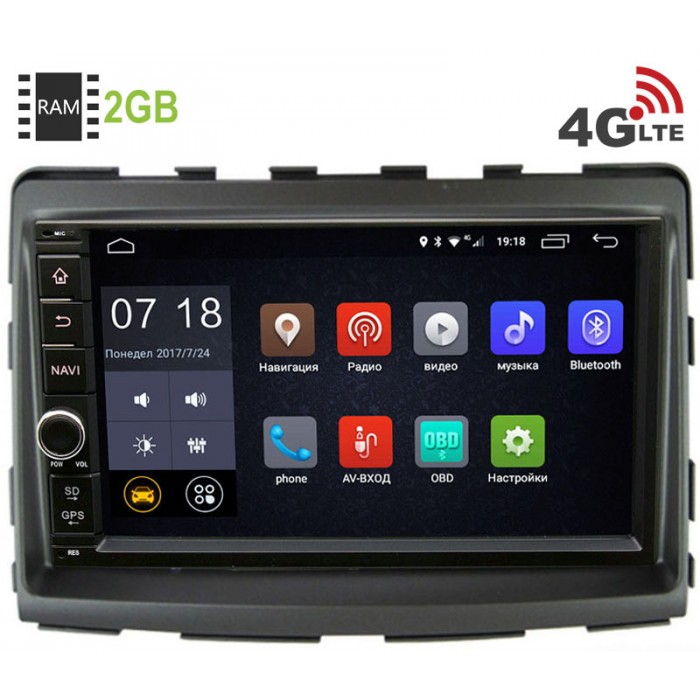 Магнитола в штатное место для SsangYong Stavic, Rodius 2013-2018 Canbox 1968-RP-SYRD-15 Android 8.1 (4G LTE 2GB)