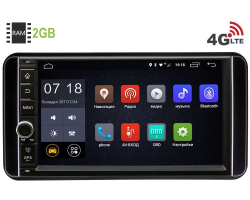 Toyota универсальная Canbox 2871-RP-TYUNC-43 Android 8.1 (4G LTE 2GB)