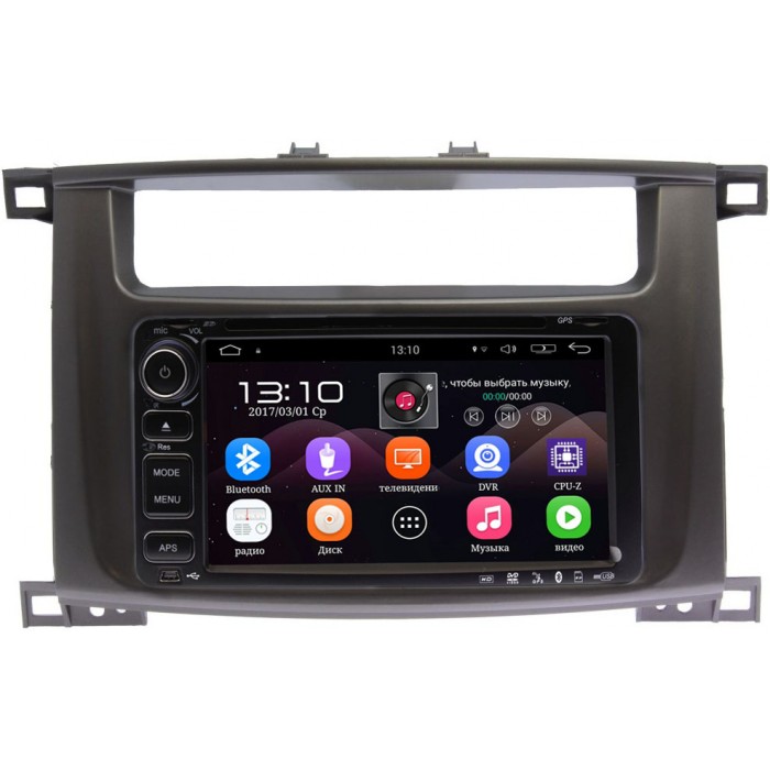 Магнитола в штатное место для Toyota LC 100 2002-2007 Canbox 2494-RP-TYLC1Xb-40 на Android 6.1