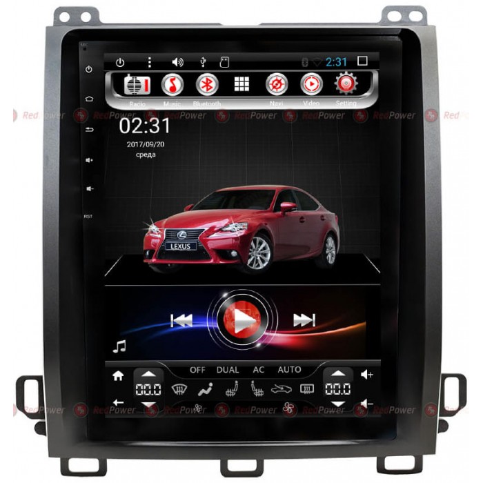 Штатная магнитола Toyota LC Prado 120 (RedPower 31470 Tesla)