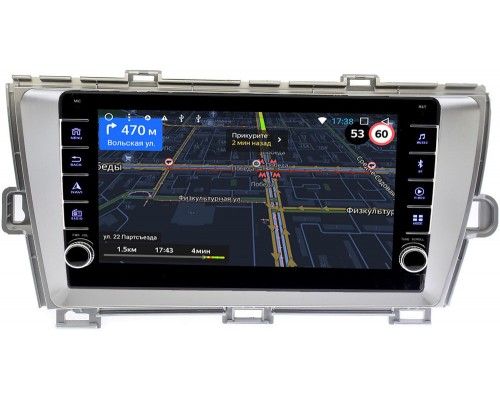 Toyota Prius III (XW30) 2009-2015 (правый руль) серебро OEM BGT9-9092 2/32 на Android 10