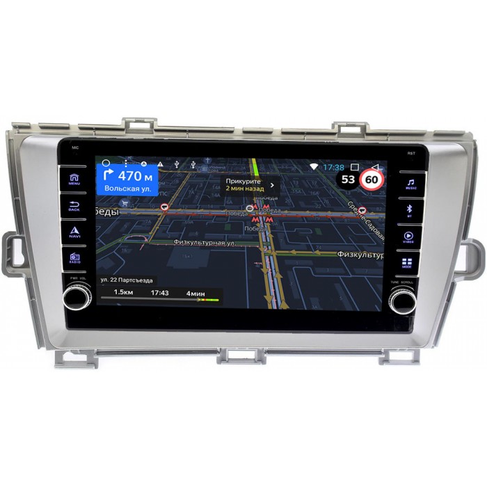 Штатная магнитола Toyota Prius III (XW30) 2009-2015 (правый руль) серебро OEM BGT9-9092 2/32 на Android 10