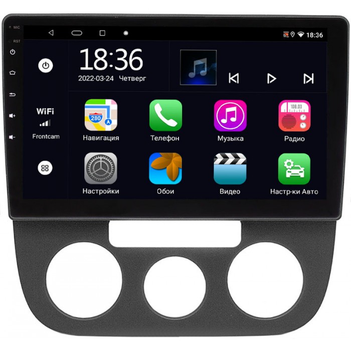 Штатная магнитола OEM MT10-1307 для Volkswagen Jetta 2005-2011 (с кондиционером) на Android 10 CarPlay