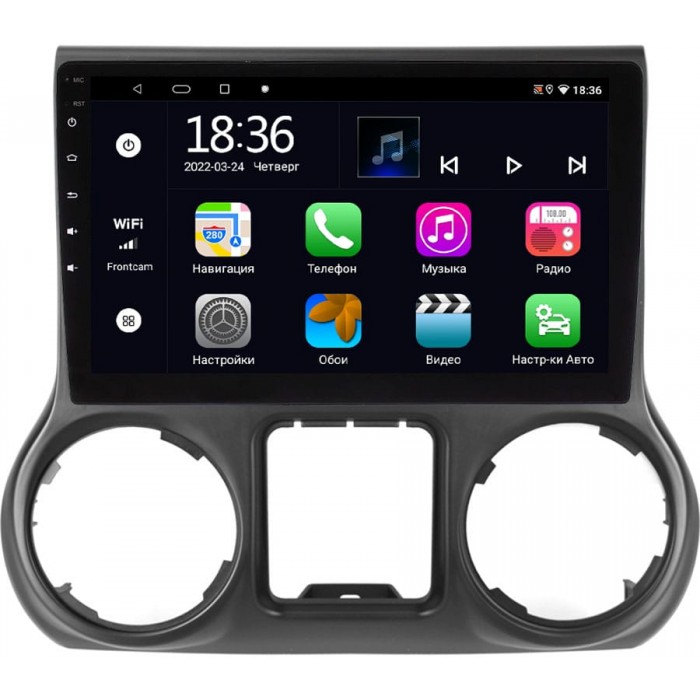 Штатная магнитола OEM MX10-7140 для Jeep Wrangler III (JK) 2007-2018 на Android 10 CarPlay