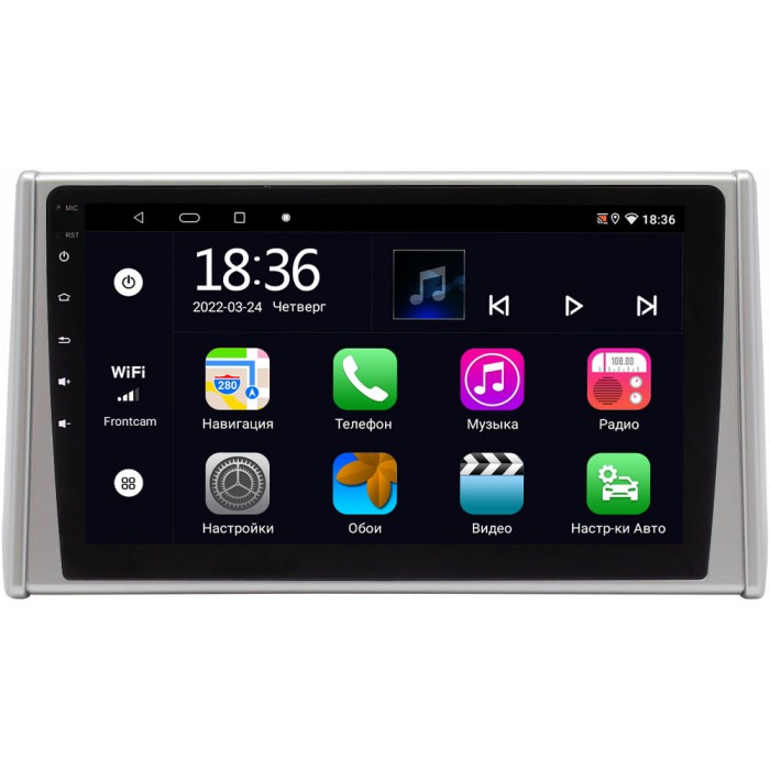 Штатная магнитола OEM MT10-RAV419MFA-2 для Toyota RAV4 (XA50) 2018-2022 на Android 10 CarPlay