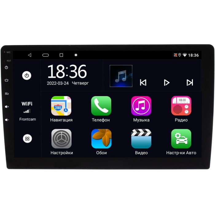 2 DIN универсальная магнитола OEM MX10 4/64 на Android 10 CarPlay (10 дюймов)