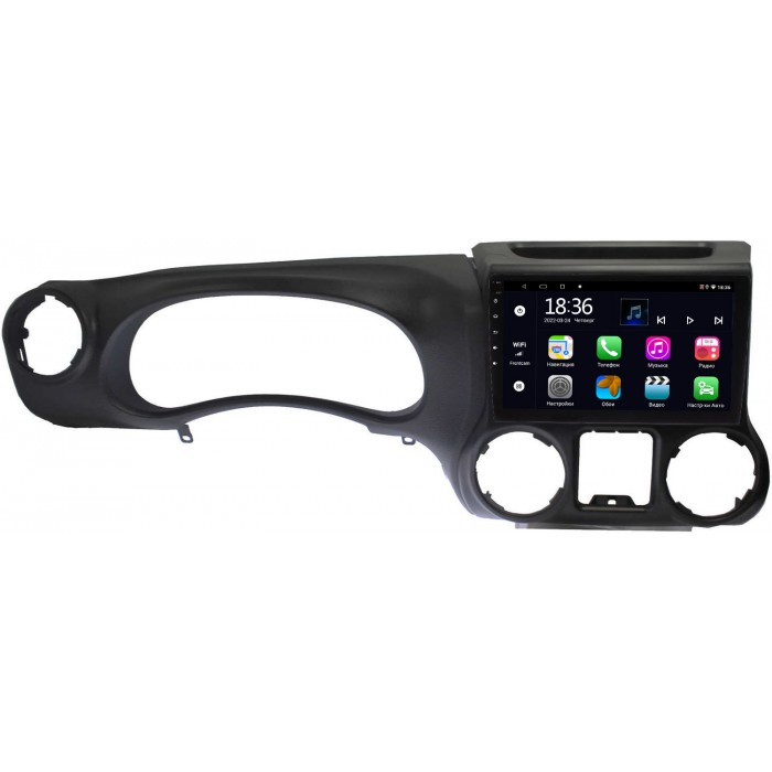 Штатная магнитола OEM MT10-JE009T для Jeep Wrangler III (JK) 2007-2018 на Android 10 CarPlay