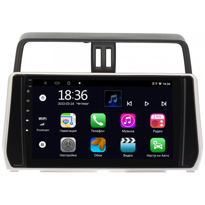 Штатная магнитола Toyota Land Cruiser Prado 150 2017-2021 OEM MT10-1038 2/32 на Android 10 CarPlay (для авто без 4 камер)