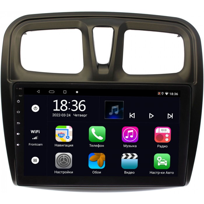 Штатная магнитола Renault Logan II, Sandero II 2013-2020 (10 дюймов) OEM MT10-1090 2/32 Android 10 CarPlay