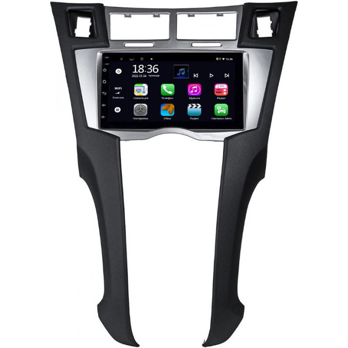 Магнитола в штатное место 2 din Toyota Yaris II (XP90), Vitz II (XP90) 2005-2010 OEM 2/32 на Android 10 CarPlay (MT7-RP-11-100-423)