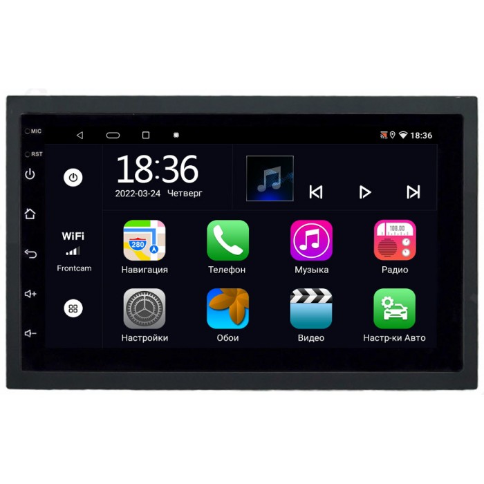 Магнитола в штатное место 2 din Volkswagen Sharan 2000-2010 OEM 4/64 на Android 10 CarPlay (MX7-RP-11-102-460)