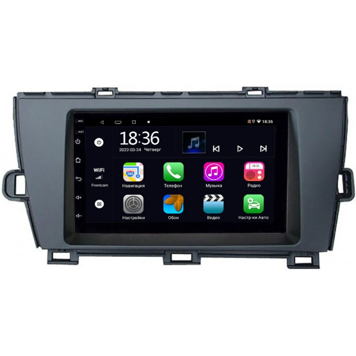 Магнитола в штатное место 2 din Toyota Prius III (XW30) 2009-2015 (руль слева) OEM 2/32 на Android 10 CarPlay (MT7-RP-11-111-426)