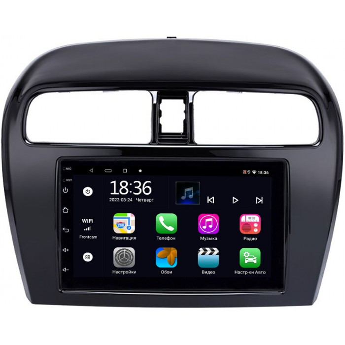 Магнитола в штатное место 2 din Mitsubishi Mirage VI 2012-2022 OEM 2/32 на Android 10 CarPlay (MT7-RP-11-129-1-365)