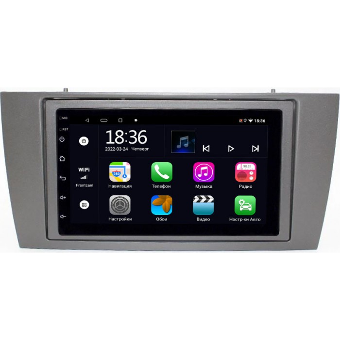 Магнитола в штатное место 2 din Jaguar X-Type, S-Type 1998-2008 (серая) OEM 2/32 на Android 10 CarPlay (MT7-RP-11-689-292)