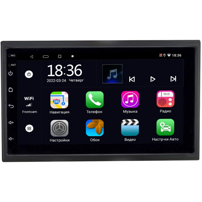 Магнитола в штатное место 2 din Nissan NP300 2008-2016 OEM 4/64 на Android 10 CarPlay (MX7-RP-11-238-374)