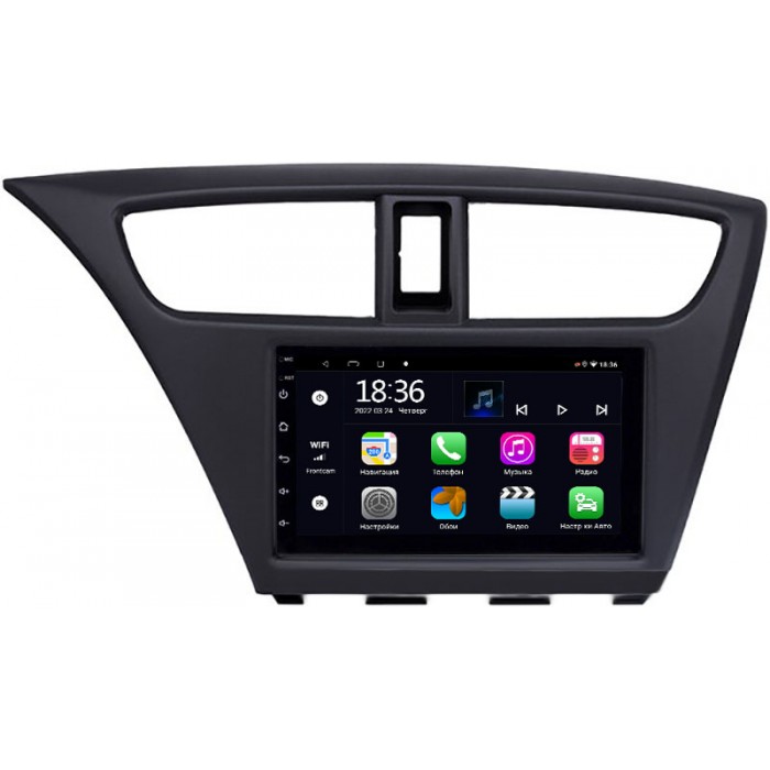 Магнитола в штатное место 2 din Honda Civic 9 (IX) 2011-2015 Hatchback OEM 4/64 на Android 10 CarPlay (MX7-RP-11-267-255)