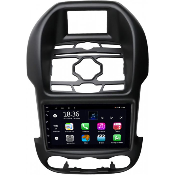 Магнитола в штатное место Ford Ranger III 2012-2015 с климат-контролем OEM 4/64 на Android 10 CarPlay (MX7-RP-11-314-230)