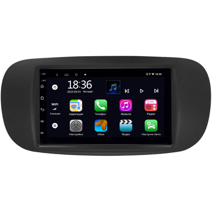 Магнитола в штатное место 2 din Fiat 500 II (2007-2015) OEM 4/64 на Android 10 CarPlay (MX7-RP-11-322-220)