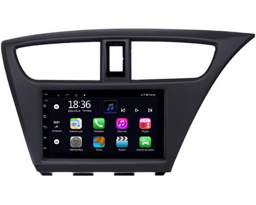 Honda Civic 9 (IX) 2011-2015 Hatchback (правый руль) OEM 2/32 на Android 10 CarPlay (MT7-RP-11-344-257)