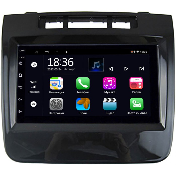 Магнитола в штатное место 2 din Volkswagen Touareg 2010-2018 (глянец) OEM 2/32 на Android 10 CarPlay (MT7-RP-11-435-461)