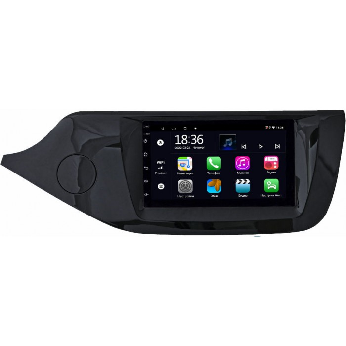 Магнитола в штатное место 2 din Kia Ceed II 2012-2018 (глянцевая) OEM 4/64 на Android 10 CarPlay (MX7-RP-11-519-331)