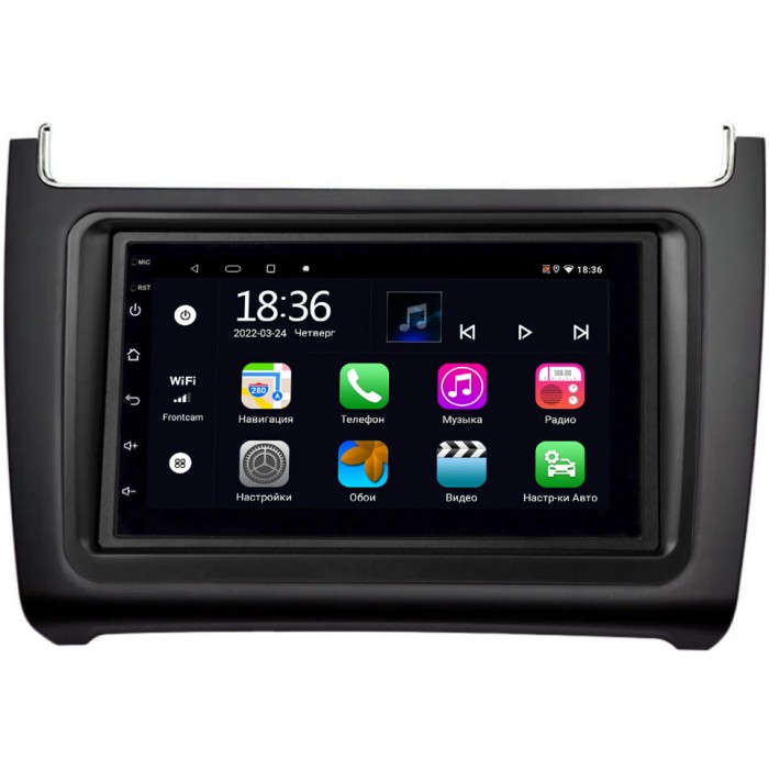 Магнитола в штатное место 2 din Volkswagen Polo 5 2009-2020 OEM 2/32 на Android 10 CarPlay (MT7-RP-11-538-462)