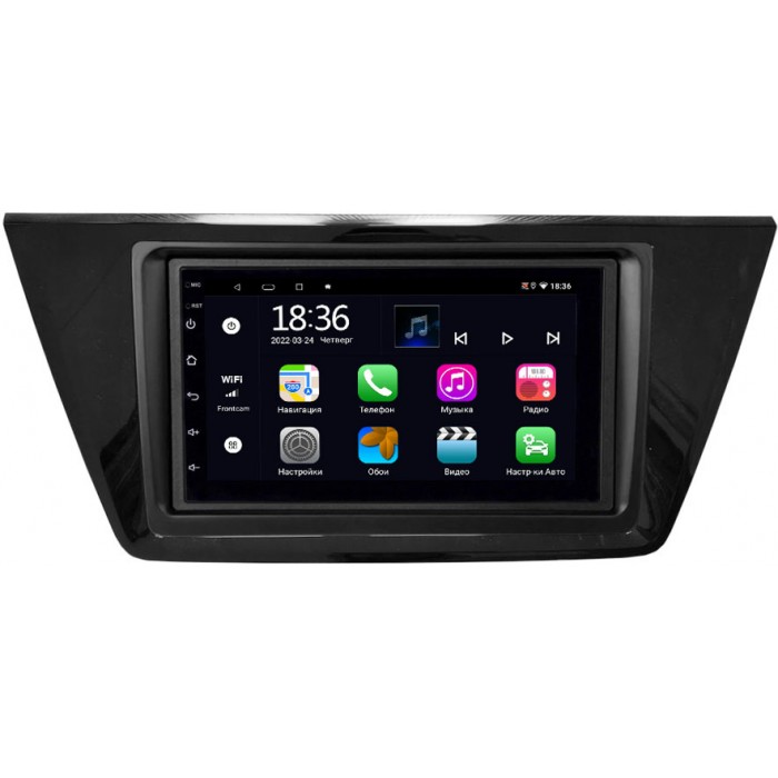 Магнитола в штатное место 2 din Volkswagen Touran III 2015-2022 (глянец) OEM 4/64 на Android 10 CarPlay (MX7-RP-11-661-465)