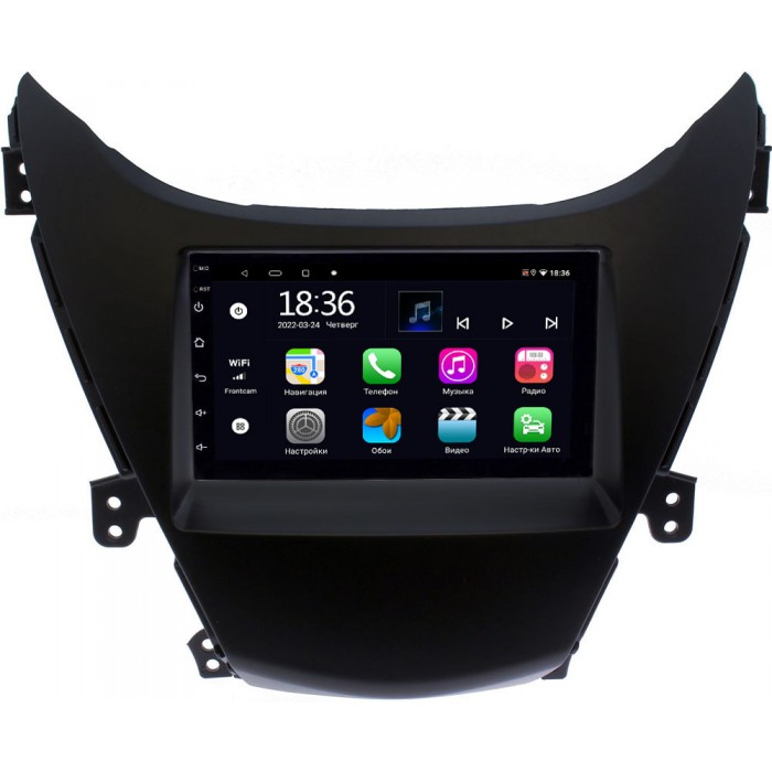 Магнитола в штатное место 2 din Hyundai Elantra V (MD) 2011-2014 OEM 4/64 на Android 10 CarPlay (MX7-RP-HDELB-191)