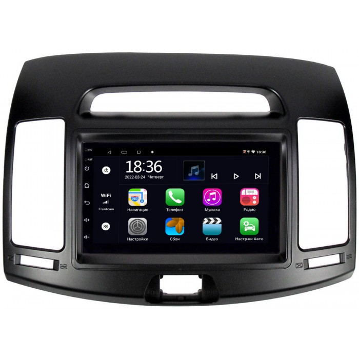 Магнитола в штатное место 2 din Hyundai Elantra IV (HD) 2006-2011 (черная) OEM 2/32 на Android 10 CarPlay (MT7-RP-HDHD-30)