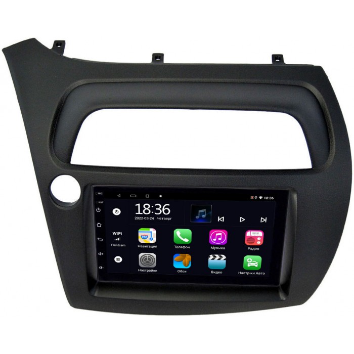 Магнитола в штатное место 2 din Honda Civic 8 (VIII) 5D 2005-2011 OEM 4/64 на Android 10 CarPlay (MX7-RP-HNCV5D-100)