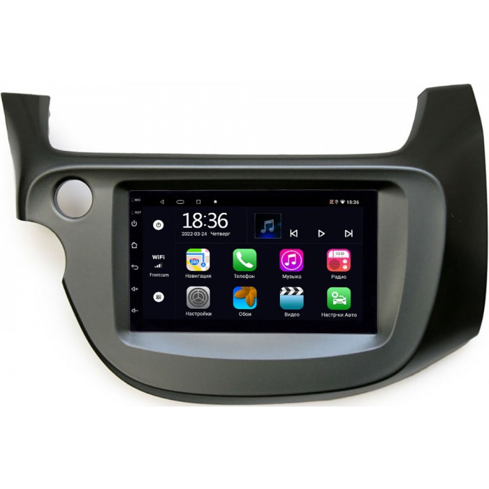 Магнитола в штатное место 2 din Honda Jazz II 2008-2014 (левый руль) OEM 4/64 на Android 10 CarPlay (MX7-RP-HNFT3B-249)