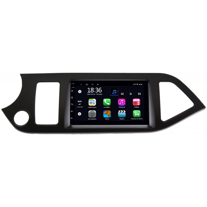 Магнитола в штатное место 2 din Kia Picanto II 2011-2016 OEM 4/64 на Android 10 CarPlay (MX7-RP-KIPCC-113)