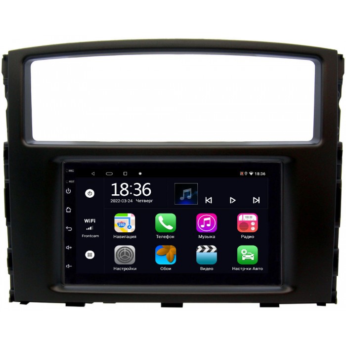Магнитола в штатное место 2 din Mitsubishi Pajero IV 2006-2021 OEM 4/64 на Android 10 CarPlay (MX7-RP-MMPJ7Xc-24)