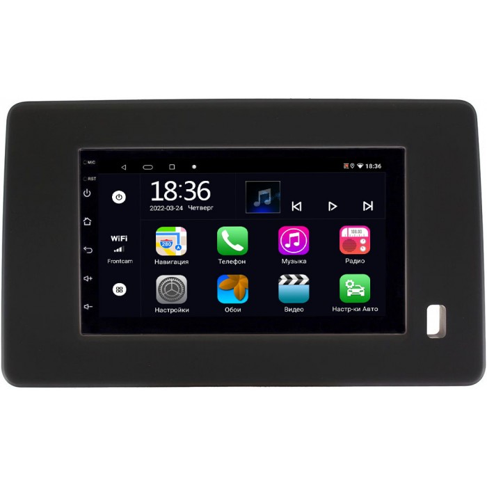 Магнитола в штатное место 2 din Renault Arkana I, Duster II, Master 2019-2022 (матовая) OEM 2/32 на Android 10 CarPlay (MT7-RP-RN10R-185)