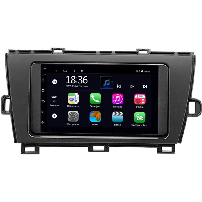 Магнитола в штатное место 2 din Toyota Prius III (XW30) 2009-2015 (руль справа) OEM 2/32 на Android 10 CarPlay (MT7-RP-TYPS09R-430)