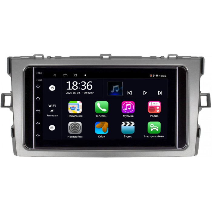 Магнитола в штатное место 2 din Toyota Verso 2009-2018 OEM 2/32 на Android 10 CarPlay (MT7-RP-TYVO-190)