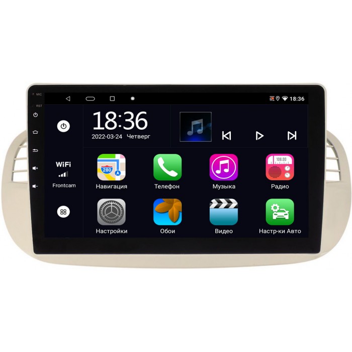 Штатная магнитола Fiat 500 II 2007-2015 OEM MX9-2805 4/64 Android 10 CarPlay