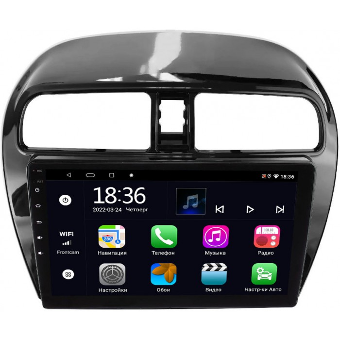 Штатная магнитола OEM MX9-129 для Mitsubishi Mirage VI (2012-2022) на Android 10 CarPlay