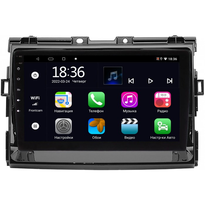 Штатная магнитола OEM MT9-199 для Toyota Estima III 2006-2016, Previa III 2006-2019 на Android 10 CarPlay (глянец)